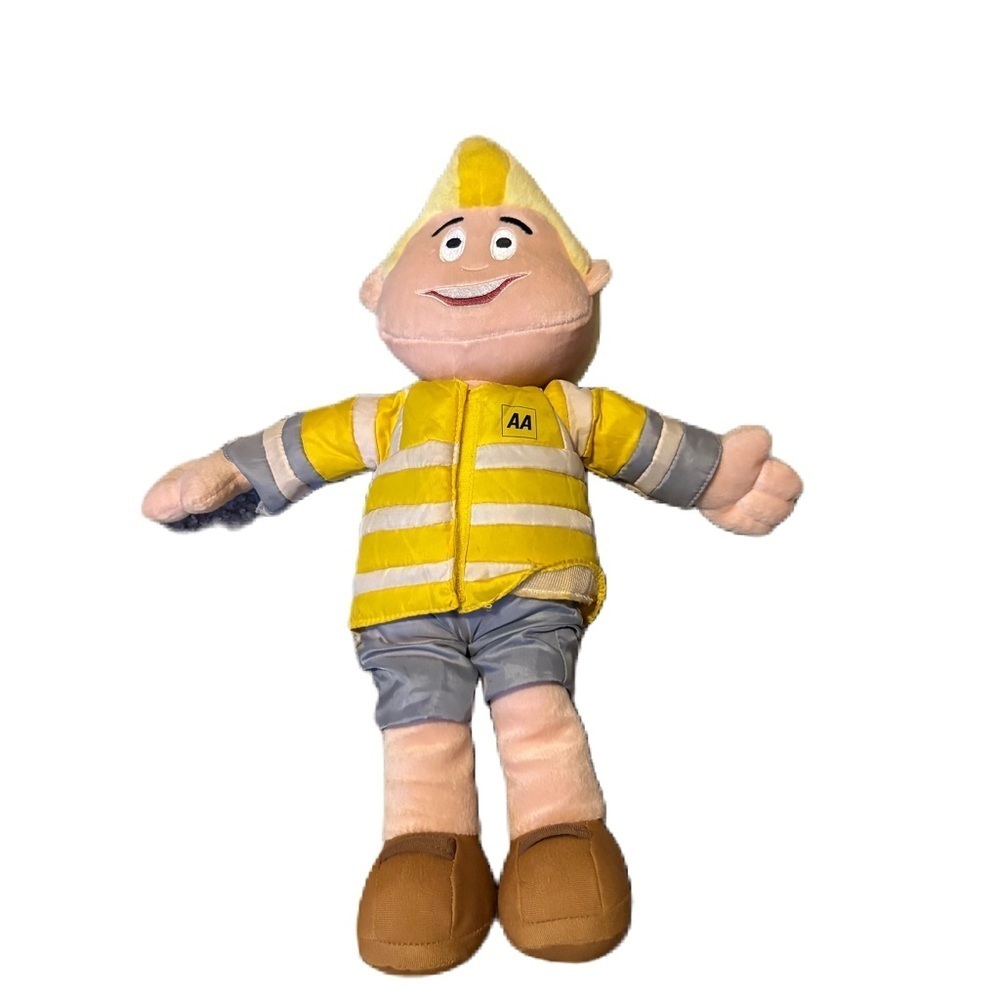 AA MASCOT DOLL PATROL MAN PETE SOFT TOY CUDDLY TOY TEDDY AUTOMOBILE ASSOCIATION